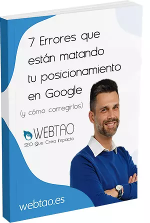 descargar ebook gratis de WebTao - 7 Errores que están matando tu posicionamiento Web SEO